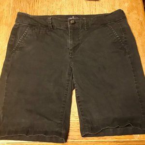 Black American Eagle Outfitters Bermuda Shorts